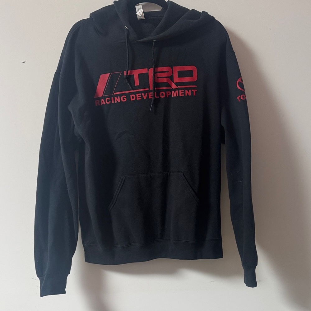 TRD Toyota Black Hoodie with Red Racing Logo